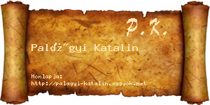 Palágyi Katalin névjegykártya
