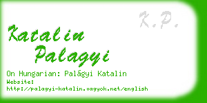 katalin palagyi business card